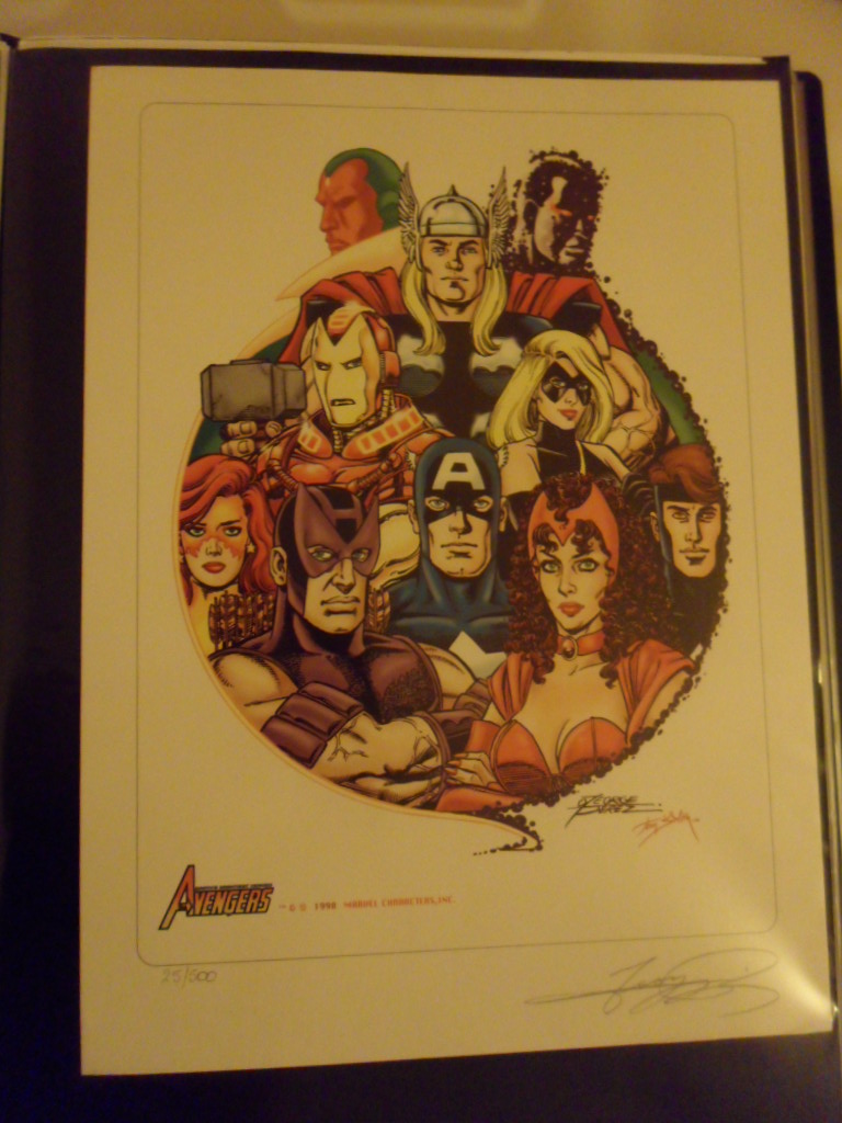 GREEN GALLERY Lithographie_avengers_par_georges_perez