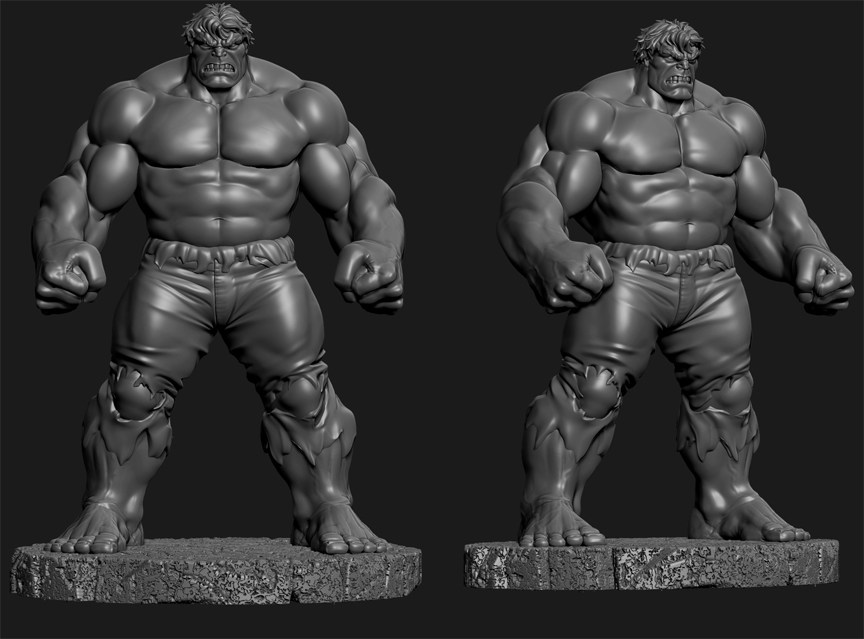 Statue Hulk style John Romita/Gil Kane par monomaster Romita_KaneHulk