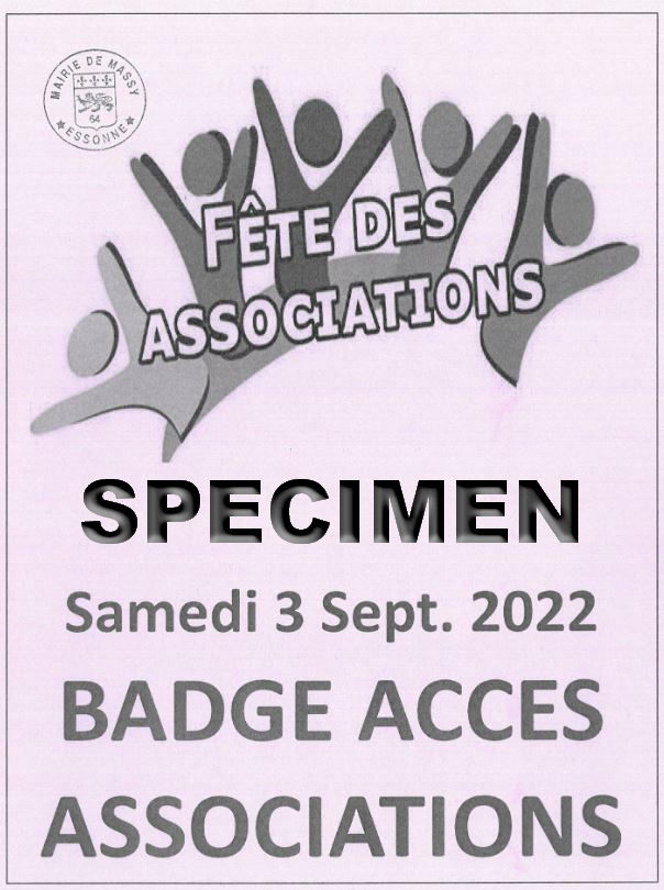 Fête des Associations 03/09/2022 Badge