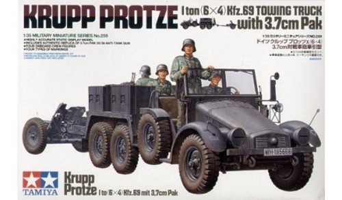 Krupp Protze Pak 37 mm portée VS Zis AC 45 mm portée 1/35 Tamiya VS Alan Zis AC 45 mm portée terminé 40