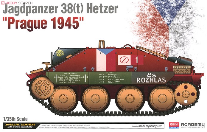 Jagdpanzer 38(t) Hetzer Prague 1945 academy 1/35 FINI 10220199p