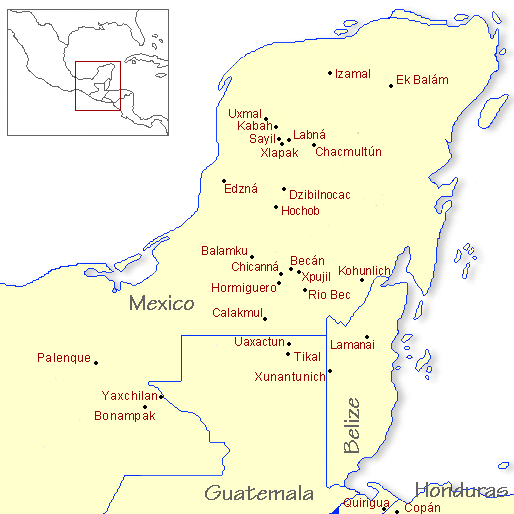 Alguien del foro conoce la zona maya de Yucatan? - Página 2 Yucmap