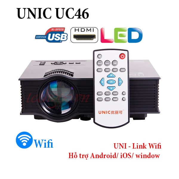 Máy chiếu mini unic uc46 wifi May-chieu-mini-unic-uc46-wifi-1