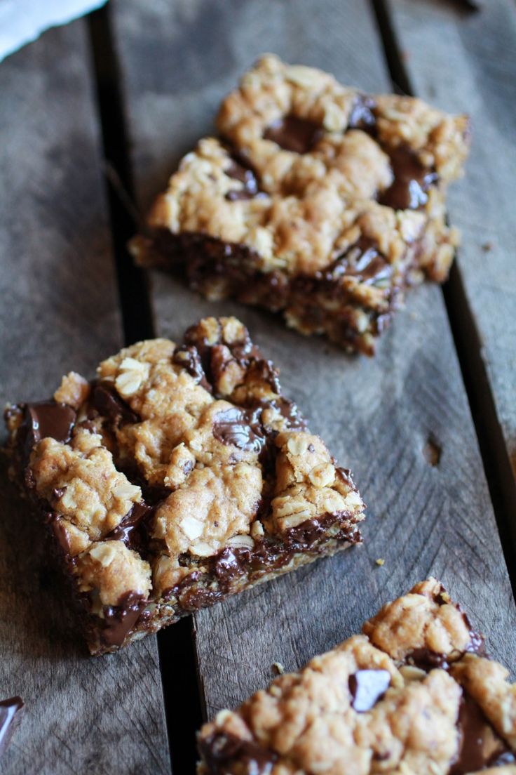 Healthy Dark Chocolate Chunk Oatmeal Cookie Bars  10f1a1f9a4b0b015c257c7a61e99aa6e