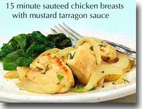 15 Minute Sauteed Chicken with Mustard and Tarragon (TNT) C56101b3e573811f7ba44a93a0e46504