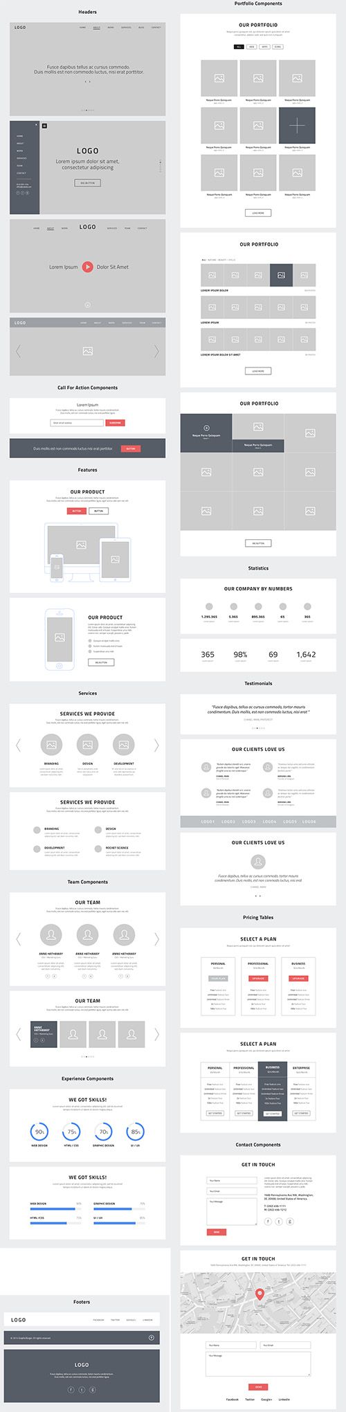 PSD Web Design - One Page Website Wireframes D99c99cdcef9b74f30e9f1784fa1e14a