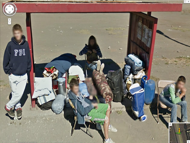 Google Street View Llegó a Chile... mirá las imágenes chistosas Camping