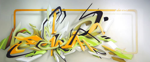 3D Graffitiler.. Daim-graffiti