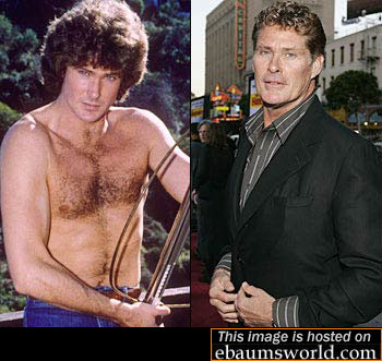 Celebrities: THEN and NOW Davidhasselhoff