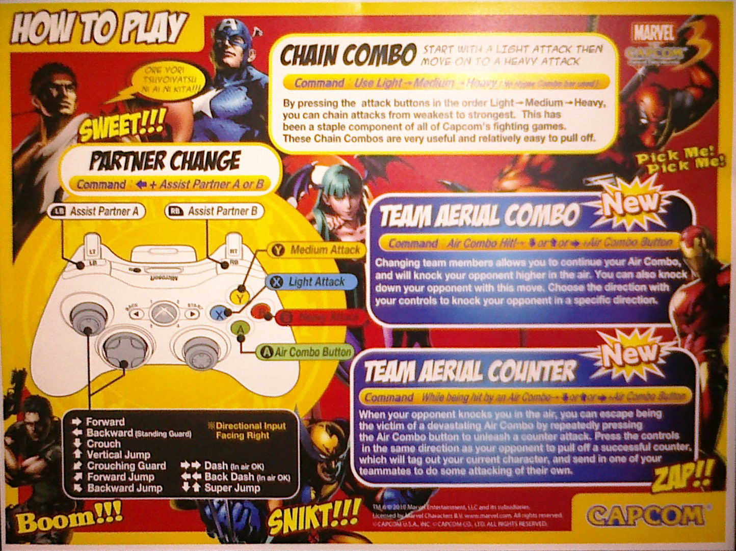 Marvel vs. Capcom 3 moves, controls & air combo button 15_mvc3controls