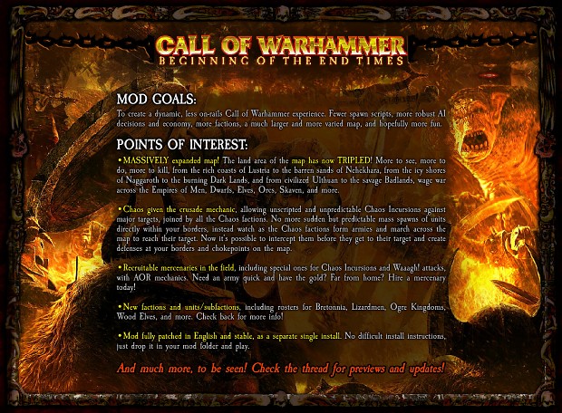Call of Warhammer, un mod pour Medieval Total War 2 (Kingdom) Backy.1