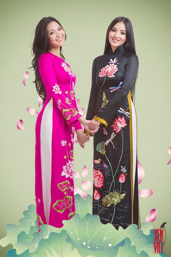 Thùy Dung, Huỳnh Bích Phương khoe sắc lộng lẫy trong áo dài Đức Hùng Ao-dai-duc-hung-11resize-ngoisao.vn