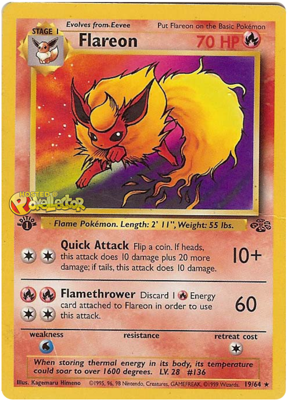 JCC  - Jeu de cartes à collectionner Flareon.JU.19