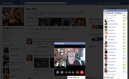 Facebook sẽ có video chat vào tuần tới Chat1