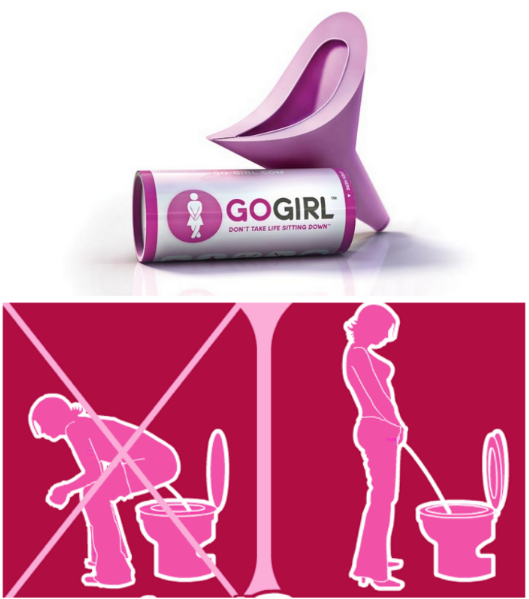 le gadget qui permet aux filles de pisser debout Go-girl