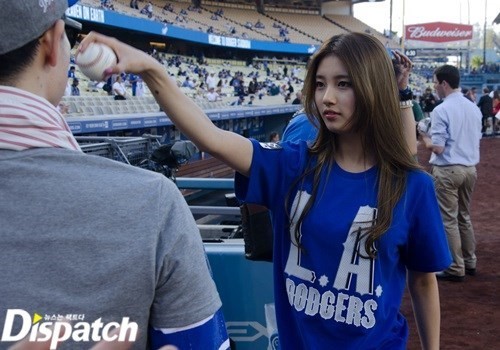 [المزيد من الصور] Suzy في مباراة LA Dodgers مع Ryu Hyun Jin و اللاعبين LA Dodgers….!! Tumblr_inline_n6jqumP1rc1rfvhz1