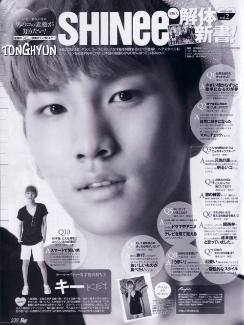 SHINee @ revista japonesa  Ray Tumblr_loxtmcgkpM1qcl8qx