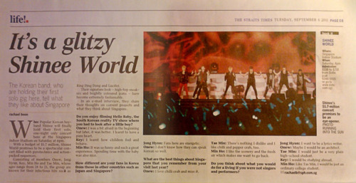 SHINee Interview on The Straits Times (Singapore) Tumblr_lr3u70UUzJ1qcl8qx