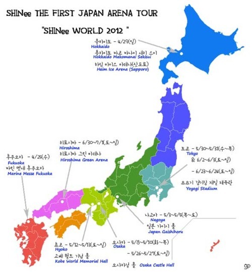 [info] SHINee First Japan Arena Tour Map & Calendar  Tumblr_lzd455tAcd1qcl8qx
