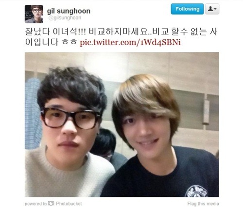 [Twitter] 120308 Gil Sunhoon (primo de Minho) updated con Minho Tumblr_m0kenibQxD1qdcle7