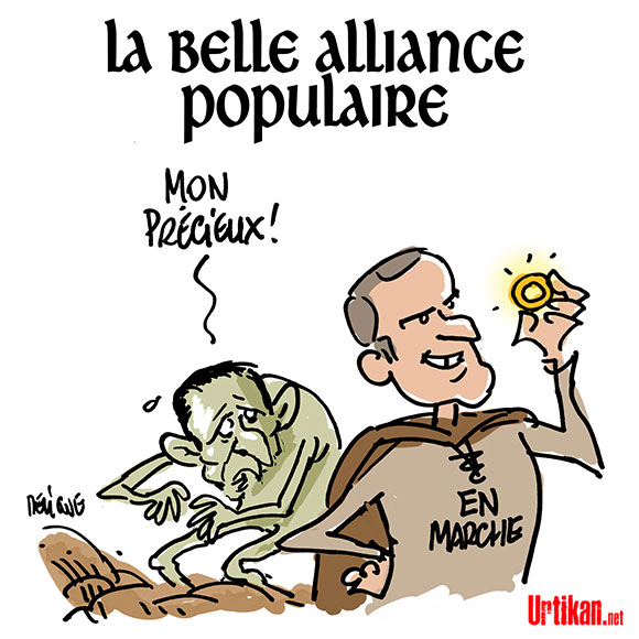 Dessin du jour . Pas obligatoirement culinaire, la cuisinière s'intéresse aussi à l'actualité . - Page 6 170324-alliance-macron-hamon-deligne