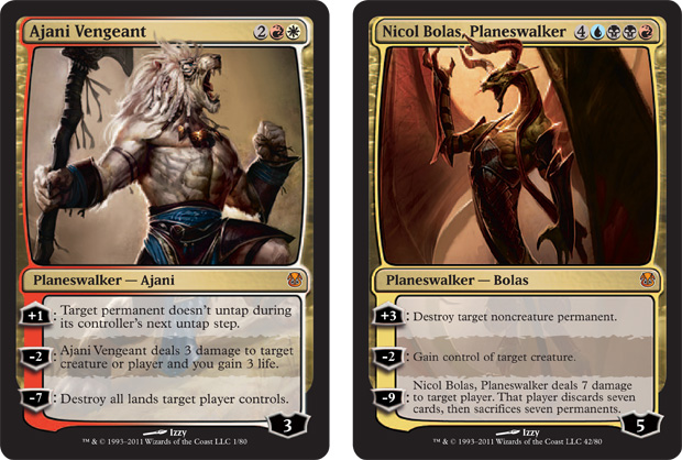 DD: Ajani vs. Nicol Bolas 747_twocards