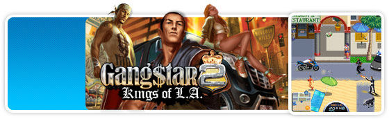 من افضل العاب الموبايل حصريا لعبة Gangstar 2: Kings of L.A. 240x320 ENG صيغة JaR Header