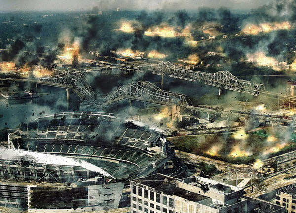 Những tuyệt phẩm Photoshop về 'Ngày tận thế'  Cincinnati