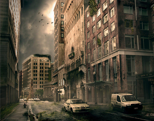 Những tuyệt phẩm Photoshop về 'Ngày tận thế'  Post-apocalyptic-chicago