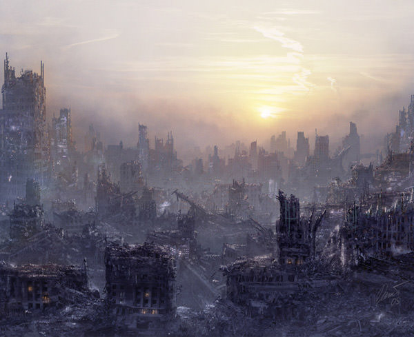 Những tuyệt phẩm Photoshop về 'Ngày tận thế'  Environment-POST-APOCALYPSE