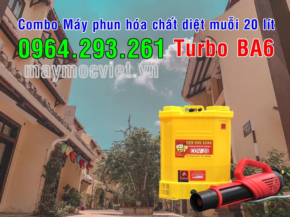 Máy phun thuốc diệt muỗi Hantox200 hiệu CON ONG VÀNG 20 lít gắn vòi Turbo BA6 UGgdapTXx5jeb1qSRO5u