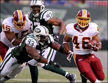 Favre Starts for Jets, Brennan Finishes for Redskins PH2008081602371