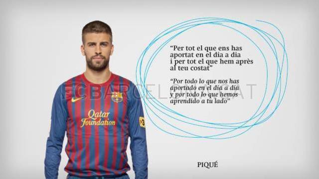 [ صــور ] "روسيل" ونجوم البارسا : " شكراً لك يا غوارديولا .. ولن ننسى مافعلته قط"  Pique-Guardiola-Frases-Jug-Optimized.v1339494281