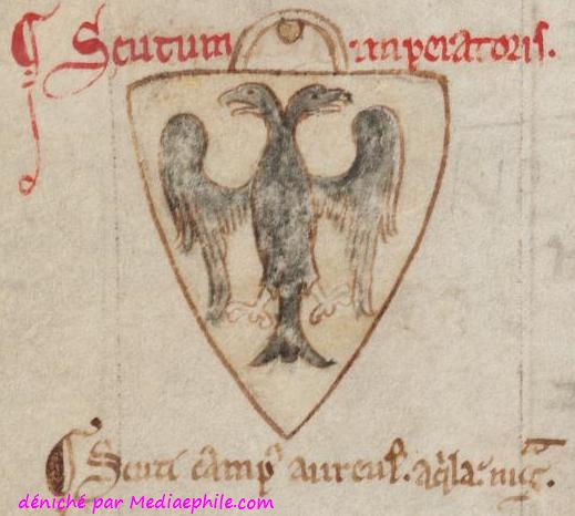 [OISEAUX] L'aigle XIII-mathieuParis-chronica-maioraII-parker-ms16f76v