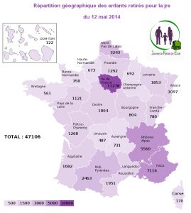     Plus de 47.000 enfants n’ont pas été à l’école le 12 mai à l’appel de la JRE CarteJRE12Mai-mpi-269x300