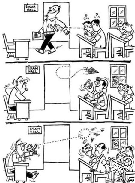 كاريكاتير عن الاختبارات ادخل و شاهد Exam