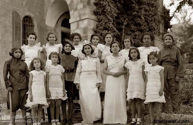 تاريخ فلسطين وبعض الصور القديمه Ramallah-Children