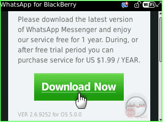 تحميل برنامج [WhatsApp للـ Black Berry ] وتثبيت البرنامج 3