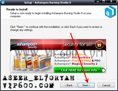 شرح طريقة حرق ملف تصوير iso على اسطوانة dvd عن طريق برنامج ashampoo burning studio 8 7