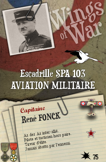 [WW1] WOG Ace Cards Promo Pack Fonck-pilote-WWI