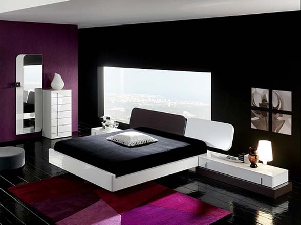    -  2 Black-room-with-purple