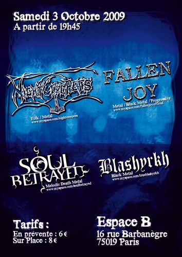 Nightcreepers + Fallen joy + Guests => CANCELLED Fly18