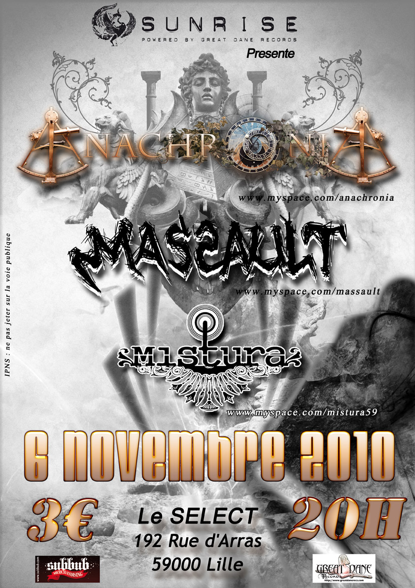 [06/11/10] Anachronia + Massault + Mistura @ Lille 6nov_web