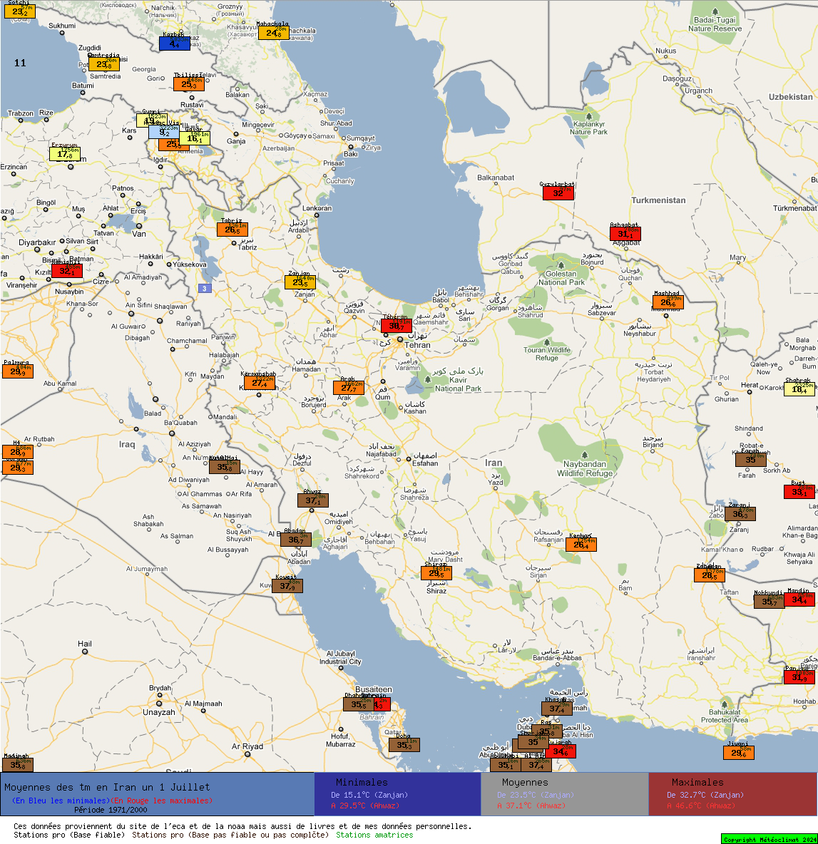 Climat de l'Iran Moytm7-p109-1-1971-2000-0-0--1