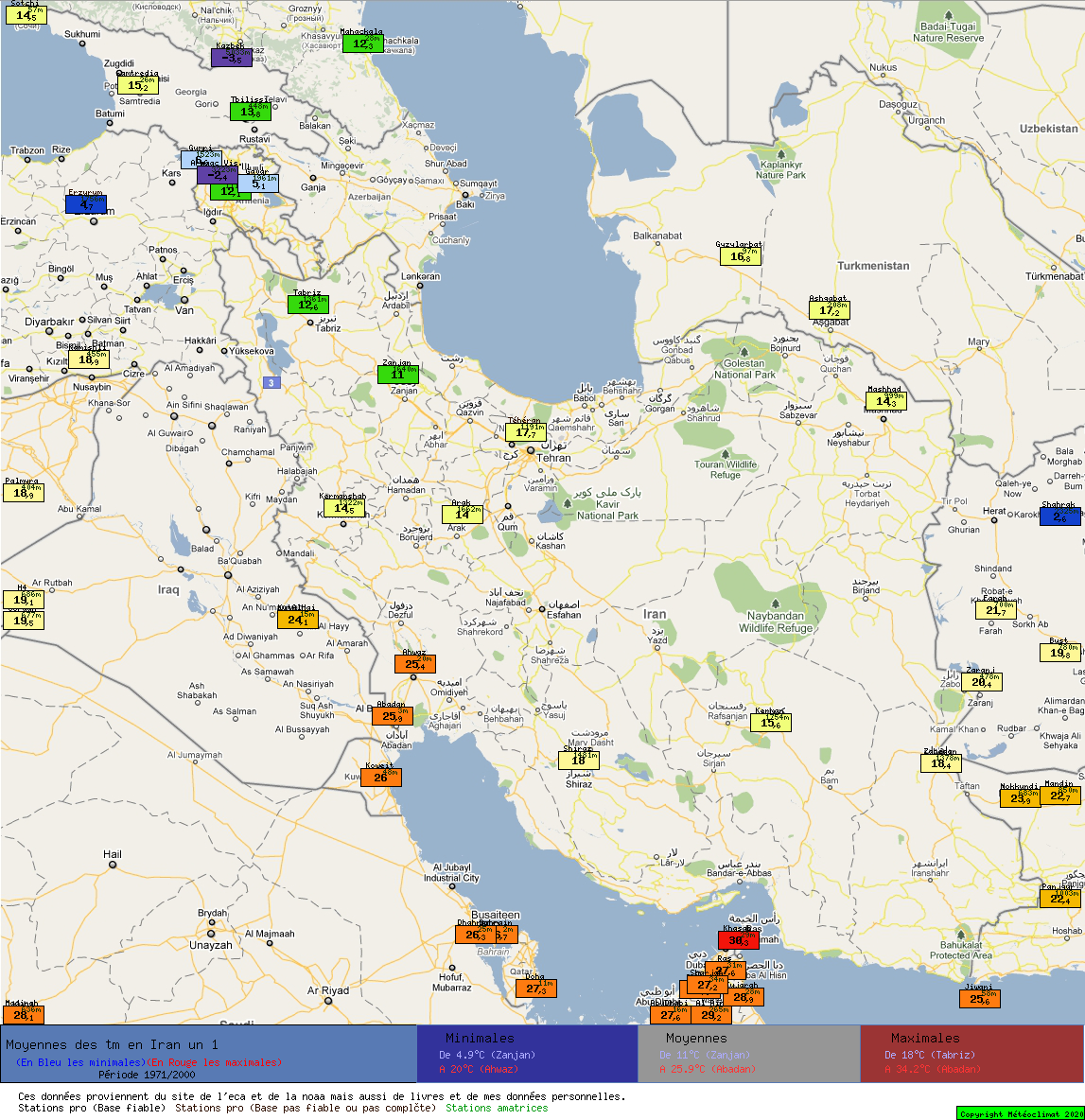 Climat de l'Iran Moytmanneep109-1-1971-2000-0-0--1