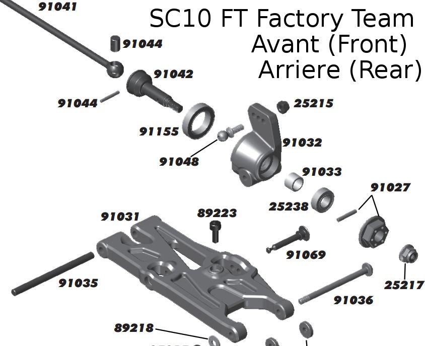 roues SC 10 RTR kit