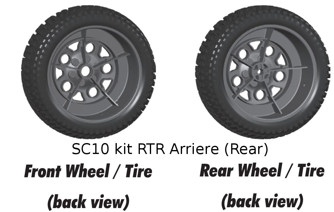 roues SC 10 RTR kit