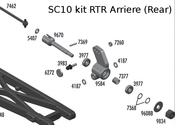roues SC 10 RTR kit