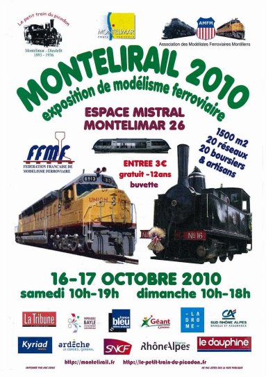 Expo Montélirail à Montélimar (Drôme) les 16 et 17 octobre Montelirail