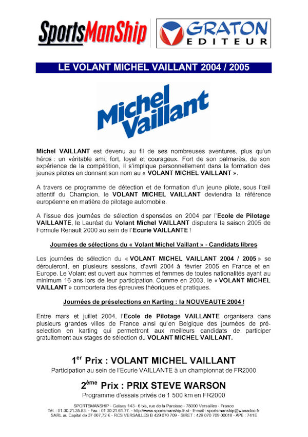 Volant Michel Vaillant 2004 Volant3